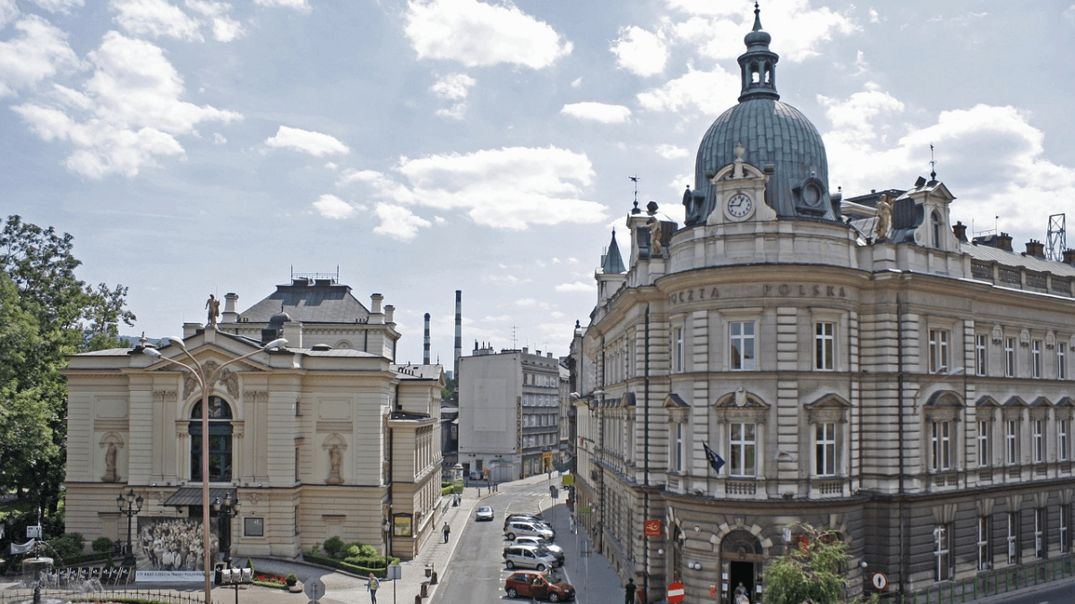 Widok na centrum Bielska-Białej