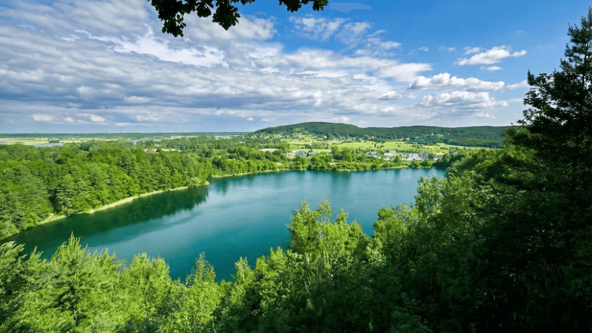 Jezioro Turkusowe na wyspie Wolin