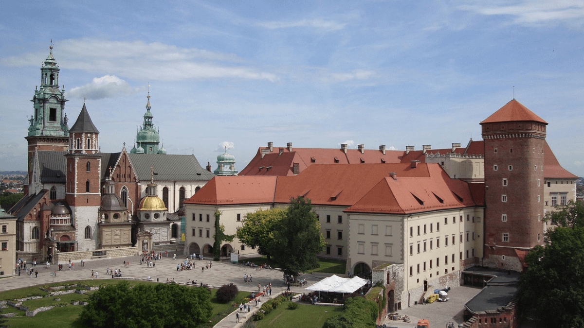 Widok na Wawel w Krakowie